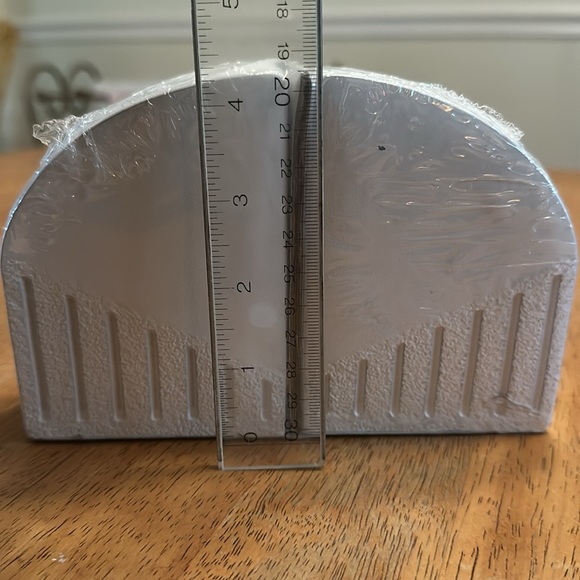 White Cement Bookends, modern, academia living room decor bookends, coffee table - Picture 2 of 6